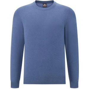 Boggi Milano - Cashmere Blend Crew Neck - Trui - Blauw - Heren