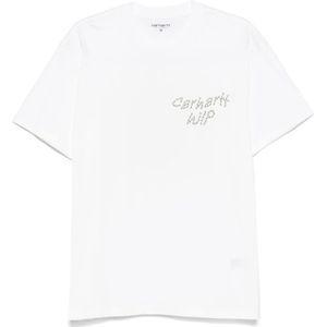 Carhartt Wip, Heren, Tops, Wit, Maat: L