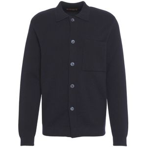 Cruna, Heren, Truien, Blauw, Maat: M Wol,