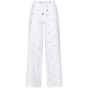 The Attico, Dames, Broeken, Wit, Maat: 2XS Katoen,