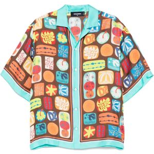 Dsquared2, Heren, Overhemden, Veelkleurig, Maat: M