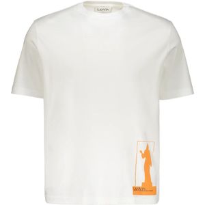 Lanvin, Heren, Tops, Wit, Maat: L Katoen,