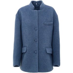 Gucci, Dames, Jassen, Blauw, Maat: M Wol,