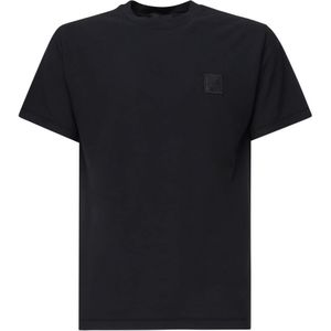 Stone Island, Heren, Tops, Zwart, Maat: S Katoen,