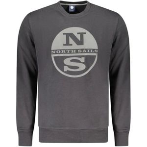 North Sails, Heren, Sweatshirts & Hoodies, Zwart, Maat: S Katoen,