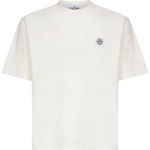 Stone Island, Heren, Tops, Wit, Maat: XL Katoen,