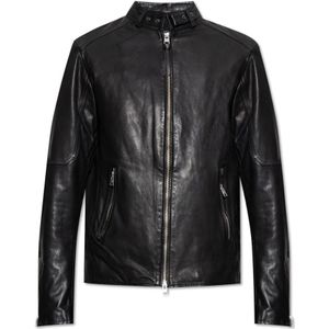 AllSaints, Heren, Jassen, Zwart, Maat: S Katoen,