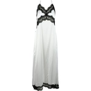 Msgm, Dames, Jurken, Wit, Maat: S Poliester,