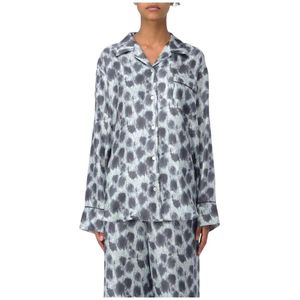 Marni - Zijden Pyjamaset - Grijs - Luipaardprint
