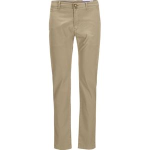 Jacob Cohën, Heren, Broeken, Beige, Maat: W30 Katoen,