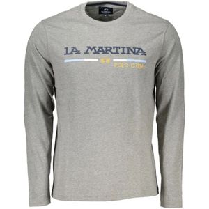 La Martina - Longsleeve Top - Grijs - 100% Katoen