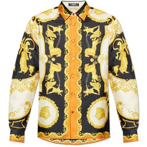 Versace, Heren, Overhemden, Veelkleurig, Maat: L Zijde,