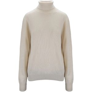 MC2 Saint Barth, Dames, Truien, Beige, Maat: XL Wol,
