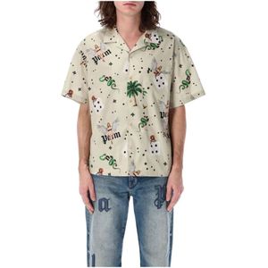 Palm Angels, Heren, Overhemden, Veelkleurig, Maat: M Katoen,