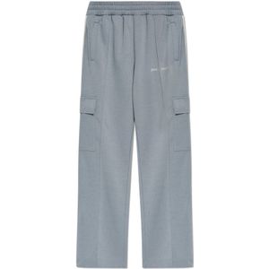 Palm Angels, Heren, Broeken, Grijs, Maat: L