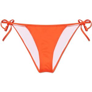Dsquared2, Dames, Badkleding, Oranje, Maat: 2XS Zijde,
