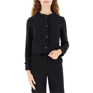 Marella, Dames, Truien, Zwart, Maat: 2XS Katoen,