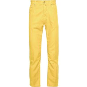 Jacob Cohën, Heren, Jeans, Geel, Maat: W32 Denim,