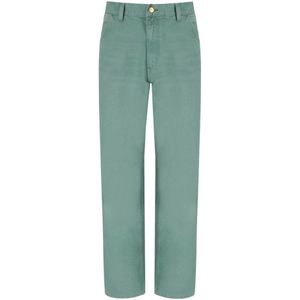 Carhartt Wip, Heren, Broeken, Groen, Maat: W30 Katoen,