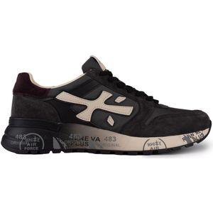 Premiata Grijze Suède en Stoffen Sneakers , Gray , Heren , Maat: 40 EU