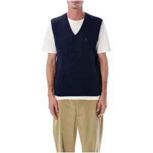 Polo Ralph Lauren, Heren, Jassen, Blauw, Maat: XL Leer,