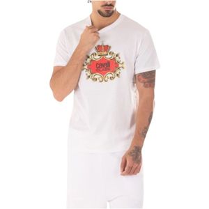 Just Cavalli, Heren, Tops, Wit, Maat: M Katoen,