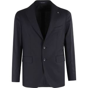 Tagliatore, Heren, Jassen, Blauw, Maat: 2XL Wol,