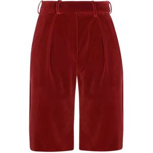 Alexandre Vauthier, Dames, Korte broeken, Rood, Maat: XS Katoen,