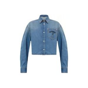 Versace Denim shirt , Blue , Dames , Maat: XS