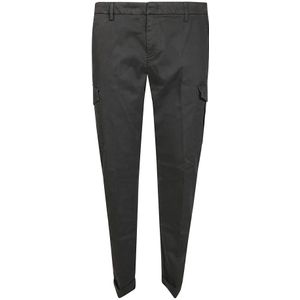 Dondup, Heren, Broeken, Grijs, Maat: W32 Gabardine,