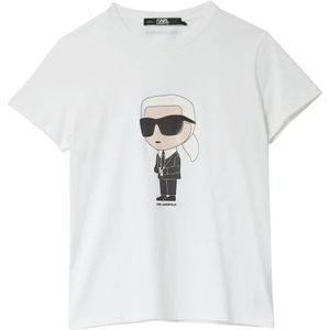 Karl Lagerfeld, Dames, Tops, Wit, Maat: S Katoen,
