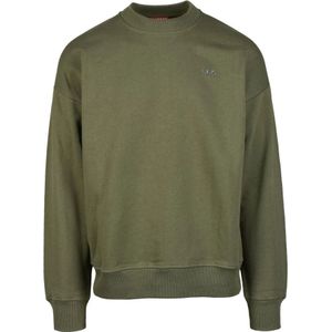 Diesel, Heren, Sweatshirts & Hoodies, Groen, Maat: XL Katoen,