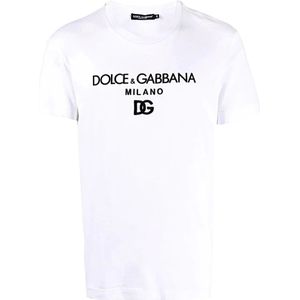 Dolce & Gabbana, Heren, Tops, Wit, Maat: 2XL Katoen,