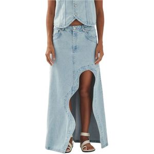 Alohas, Dames, Rokken, Blauw, Maat: XS Denim,