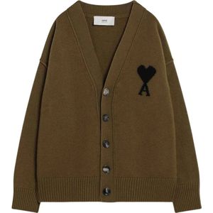 Ami Paris, Dames, Truien, Groen, Maat: M Wol,