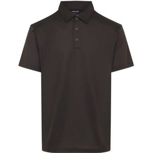 Giorgio Armani, Heren, Tops, Bruin, Maat: S Katoen,