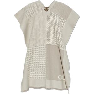 Ferragamo, Dames, Jassen, Beige, Maat: ONE Size Wol,