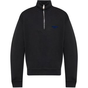 Dsquared2, Heren, Sweatshirts & Hoodies, Zwart, Maat: L Katoen,