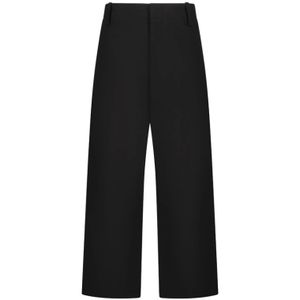 Jacquemus, Heren, Broeken, Zwart, Maat: S