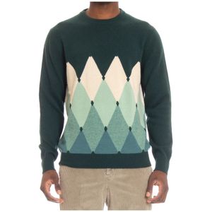 Ballantyne, Heren, Truien, Groen, Maat: XL Kasjmier,