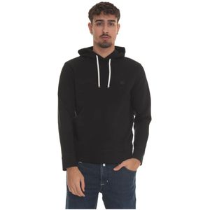 Emporio Armani, Heren, Sweatshirts & Hoodies, Zwart, Maat: 2XL Katoen,