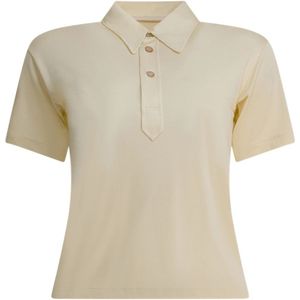 Maison Margiela, Dames, Tops, Beige, Maat: XS Viscose,