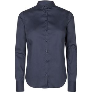 Mos Mosh - Tilda Shirt 131700 - Blouse - Blauw - Slim Fit