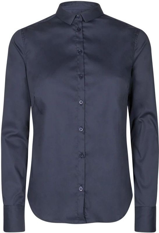 Mos Mosh - Tilda Shirt 131700 - Blouse - Blauw - Slim Fit