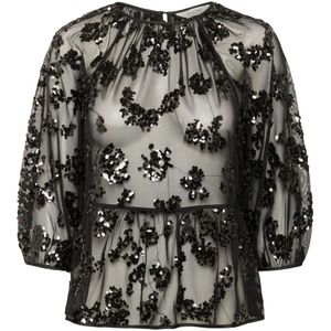 Part Two, Dames, Blouses & Shirts, Zwart, Maat: M Poliester,
