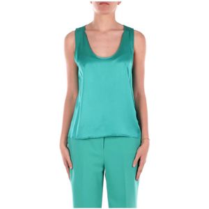 Liu Jo, Dames, Tops, Groen, Maat: M Viscose,