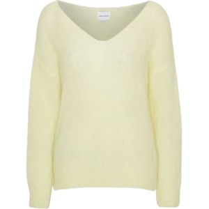 Americandreams, Dames, Truien, Geel, Maat: M Wol,