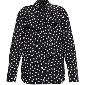 Anine Bing, Dames, Blouses & Shirts, Zwart, Maat: L Viscose,