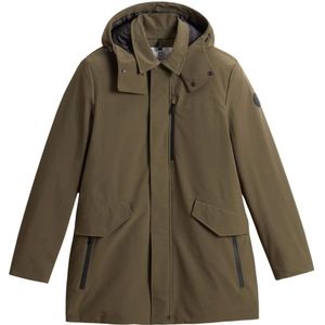 Woolrich, Heren, Jassen, Groen, Maat: 2XL Wol,