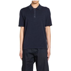 Burberry, Heren, Tops, Blauw, Maat: M Wol,